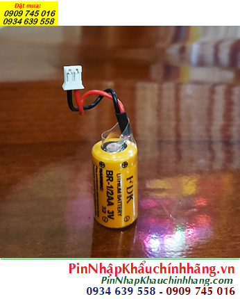 FDK BR-1/2AA, Pin nuôi nguồn PLC FDK BR-1/2AA lithium 3V 1/2AA 1000mAh chính hãng/ Xuất xứ NHẬT